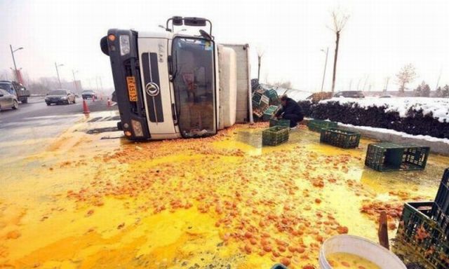 Egg Truck Crash
